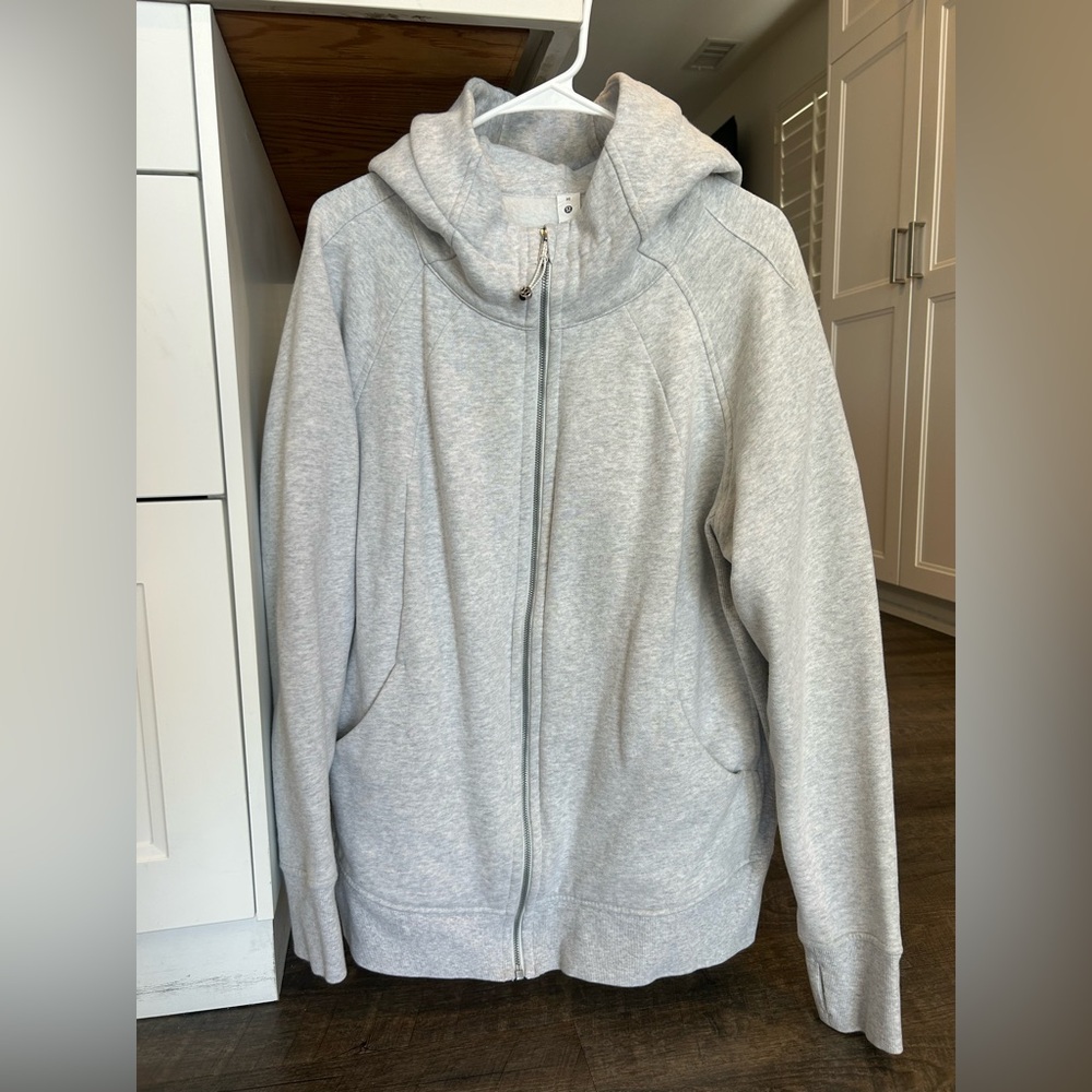 Lululemon Scuba Full Zip Light Gray Hoodie